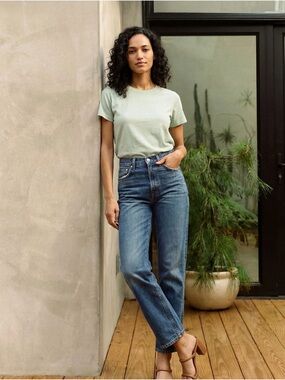 Edwin Kali Straight Ankle Jean in Double Cross Size 27